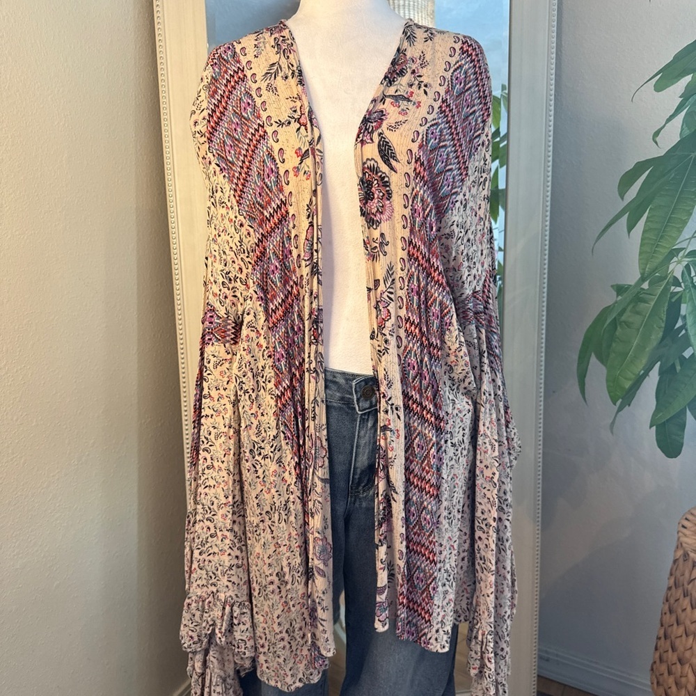 Nostalgia Multicolor Floral Kimono UNIQUE piece!